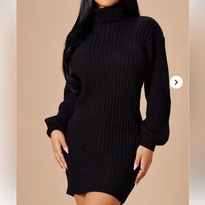 BNWT Fashion Nova Too Cozy Turtleneck Sweater Dress